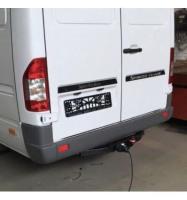 Фаркоп (ТСУ) для MERCEDES Sprinter (W901-905) 1995-2006 съемный шар на двух болтах 2.5тонны Босал