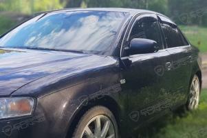 Дефлекторы окон (ветровики) Audi A4 Sd (B6/B7 8E) 2000-2008"EuroStandard" (Ауди А4) Кобра Тюнинг